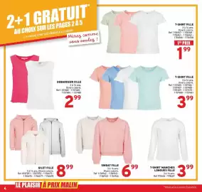 Catalogue Trafic semaine 35 page 18: GILET FILLE €8,99, DEBARDEUR FILLE €2,99