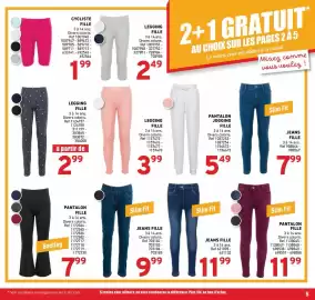Catalogue Trafic semaine 35 page 19: JEANS FILLE €9,99, Bootleg Pantalon Fille €7,99