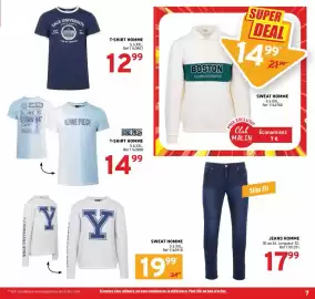 Catalogue Trafic semaine 35 page 21: YALE Sweat homme €19,99, ONE PIECE T-SHIRT HOMME €14,99