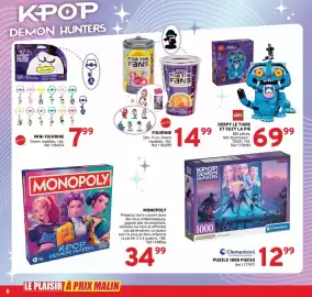 Catalogue Trafic semaine 35 page 6: Clementoni PUZZLE 1000 PIECES €12,99, MONOPOLY KPOP DEMON HUNTERS €34,99
