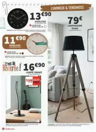 Catalogue Conforama page 11: Silencieuse existe aussi en €11,90, Lampadaire runo €79,00