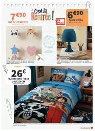 Catalogue Conforama page 5: Prince - lampe sveta €6,90, Parure one piece 140x200cm €26,00