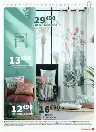 Catalogue Conforama page 7: Homestar assorted €8,00, Coussin 40x40cm €12,90