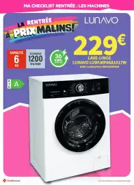 Catalogue Conforama page 15: Lg - lave-linge luminfoga1017w €229,00, LUNAVO LAVE-LINGE €229,00