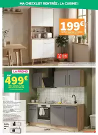 Catalogue Conforama page 21: Buffet 4 portes + 1 tiroir €199,00, Promo - bloc cuisiné ls20 €499,00