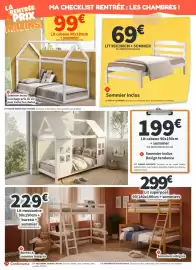 Catalogue Conforama page 24: Sommier sinus €199,00, Lit superposé + sommiers €299,00