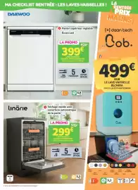 Catalogue Conforama page 30: Orange - le lave-vaisselle €499,00, Daewoo - lave-vaisselle dalehood €399,00