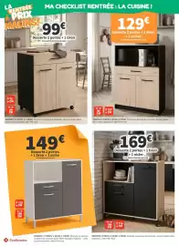 Catalogue Conforama page 33: Desserte 2 portes + 1 tiroir €99,00, Conforama Desserte 2 portes €149,00