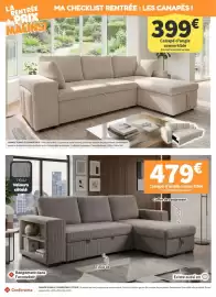 Catalogue Conforama page 35: Canapé d'angle convertible €479,00, Canapé d'angle convertible €399,00
