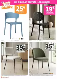 Catalogue Conforama page 37: CHAISE €35,00, Conforama Chaise Nora €39,00