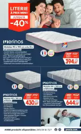 Catalogue Pro&Cie page 9: Merinos Matelas 160 x 200 cm «Alphonse» €644,00, Merinos Matelas 90 x 190 cm «Au lit» €394,50