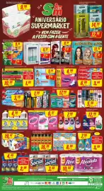 Encarte Rede Supermarket Página 4: Papel Higiênico Carinho Super Macio €9,98, Kit Novex Shampoo + Condicionador €12,98