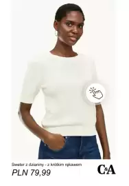 C&A gazetka tydzień 35 Strona 5: Sweter z dzianiny z krótkim rękawem C & A €79,99