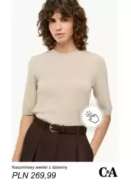 C&A gazetka tydzień 35 Strona 8: Kaszmirowy sweter z dzianiny C & A €269,99