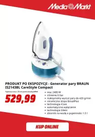 Media Markt gazetka Strona 2: Generator pary Braun IS2143BL CareStyle Compact €529,99