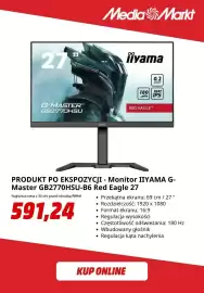 Media Markt gazetka Strona 4: Monitor iiyama G-Master GB2770HSU-B6 Red Eagle 27 €591,24