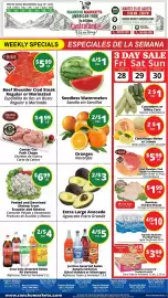 Rancho Markets weekly ad week 35 Page 1: Peeled and Deveined Shrimp From Ecuador and Mexico €6,99