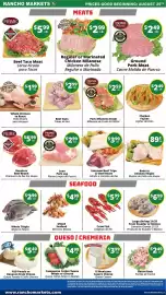 Rancho Markets weekly ad week 35 Page 4: El Mexicano Casero Cheese €3,99, Beef Guts €2,99