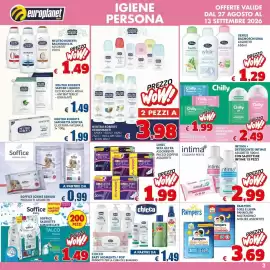 Volantino Europlanet Casa Pagina 3: Intima+ detergente intimo €2,99, Chilly salviette intime €1,99