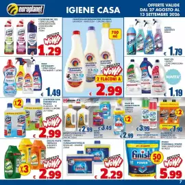 Volantino Europlanet Casa Pagina 7: SMAC Detergenti €1,49, Chanteclair sgrassatore universale €2,99