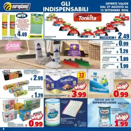 Volantino Europlanet Casa Pagina 8: Scottonelle carta igienica trapuntata €3,99