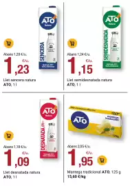 Folleto BonpreuEsclat Página 101: Llet semidesnatada natura ATO €1,15, Llet desnatada natura ATO €1,09