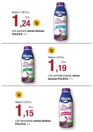 Folleto BonpreuEsclat Página 103: Puleva llet desnatada sense lactosa €1,15, Puleva llet sencera sense lactosa €1,24