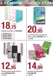 Folleto BonpreuEsclat Página 16: Colorline carpeta classificadora €14,99, Oxford llibretes d'espirals de colors pastel €20,95