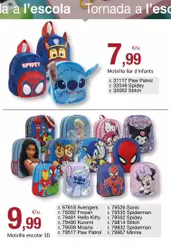 Folleto BonpreuEsclat Página 22: Motxilla llar d'infants €7,99