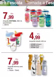 Folleto BonpreuEsclat Página 24: Ampolla tèrmica acer €7,99, Ampolla SISTEMA €7,99