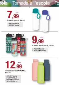 Folleto BonpreuEsclat Página 25: Quokka ampolla tèrmica €12,99, Ampolla esport €7,99