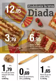 Folleto BonpreuEsclat Página 34: Barra de pa bretona €0,69, Pa rodó de farina integral 50% blat €1,79
