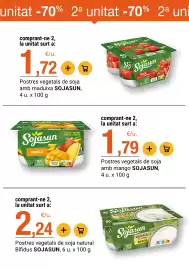 Folleto BonpreuEsclat Página 44: Sojasun postres vegetals de soja amb maduixa €1,72