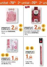 Folleto BonpreuEsclat Página 48: Bonpreu encenalls d'espatlla 50% raça ibèrica €2,85, Ausa Fuet Creks €1,94