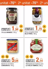 Folleto BonpreuEsclat Página 50: Blai Peris olives empeltre €1,79, Olivada Aranca €1,94
