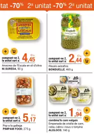 Folleto BonpreuEsclat Página 51: Alo Loco empanada de criolla de ternera €1,94, Bonduelle pèsols extrafins €2,44