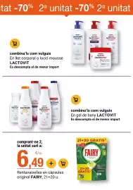 Folleto BonpreuEsclat Página 59: Fairy rentavaixelles en càpsules original €6,49