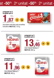 Folleto BonpreuEsclat Página 66: Nestlé llet infantil Nidina 3 €11,96, Nestlé Nidina 2 €13,46