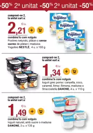 Folleto BonpreuEsclat Página 67: Danone logurt natural amb sucre o maduixa €1,49, Yogolino NESTLÉ €2,21