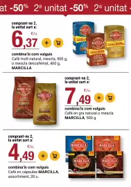 Folleto BonpreuEsclat Página 70: Marcilla café en cápsules €4,49, Marcilla café en gra natural o mescla €7,49