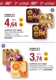 Folleto BonpreuEsclat Página 76: Magnum gelat mini doble xocolata i caramel €4,64