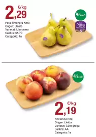 Folleto BonpreuEsclat Página 86: Pera llimonera Km0 €2,29, Nectarina Km0 €2,19