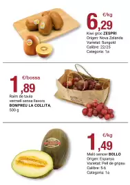 Folleto BonpreuEsclat Página 88: Meló sencer BOLLO €1,49, Bonpreu la collita raïm de taula vermell sense llavors €1,89
