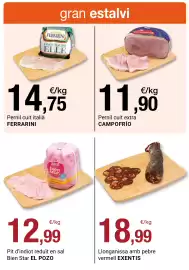 Folleto BonpreuEsclat Página 94: Bien Star EL POZO pit d'indiot reduit en sal €12,99, Campo Frío pernil cuit extra €11,90