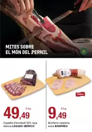 Folleto BonpreuEsclat Página 95: Legado Ibérico espatlla d'enceball 50% raça ibèrica €49,49