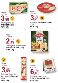 Folleto BonpreuEsclat Página 99: Galbani Formatge en pols Pecorino Romano €2,49, Manteiga PRÉSIDENT €3,99