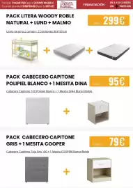 Catálogo Atrapamuebles Página 8: Pack cabecero capitone gris + 1 mesita cooper €79,00