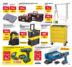 Hubo folder Pagina 12: Accu klopboormachine easyimpact 18v-40 €99,99, Accu klopbormachine gsb 18v-25 €179,00