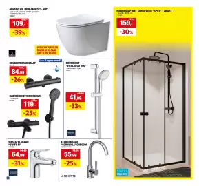 Hubo folder Pagina 7: Douchezet vitalio go 100 €41,99, Wastafelkraan swift m €64,99