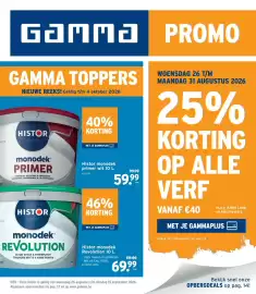 GAMMA folder Pagina 1: Histor monodek primer €59,99, Histor monodek revolution €69,99